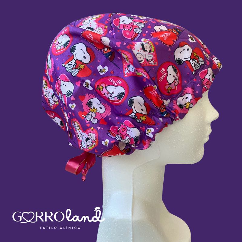 SNOOPY CORAZONES MORADO