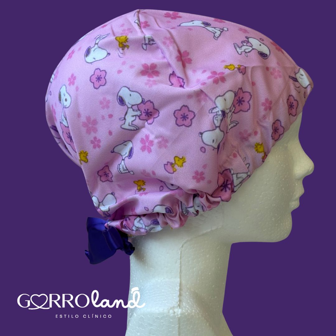 SNOOPY FLOR FONDO ROSITA