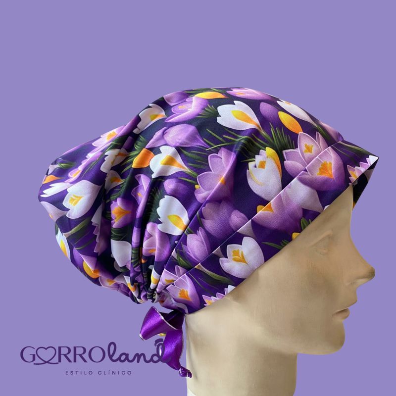 TULIPANES MORADOS Y BLANCOS