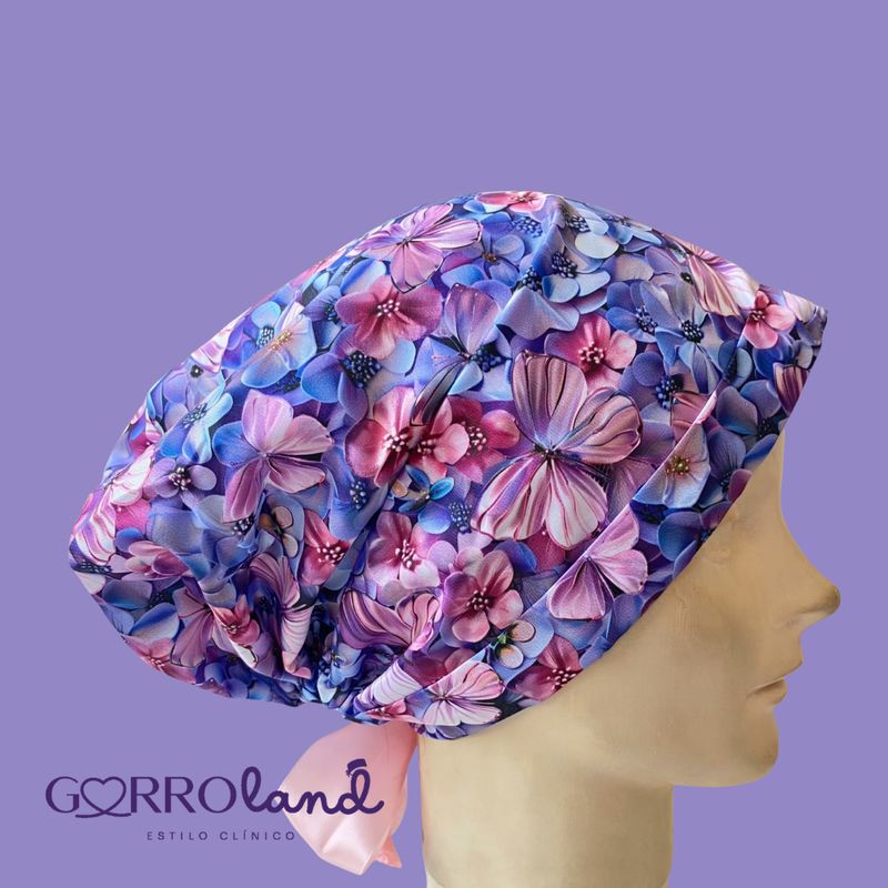 FLORES MORADAS MARIPOSAS