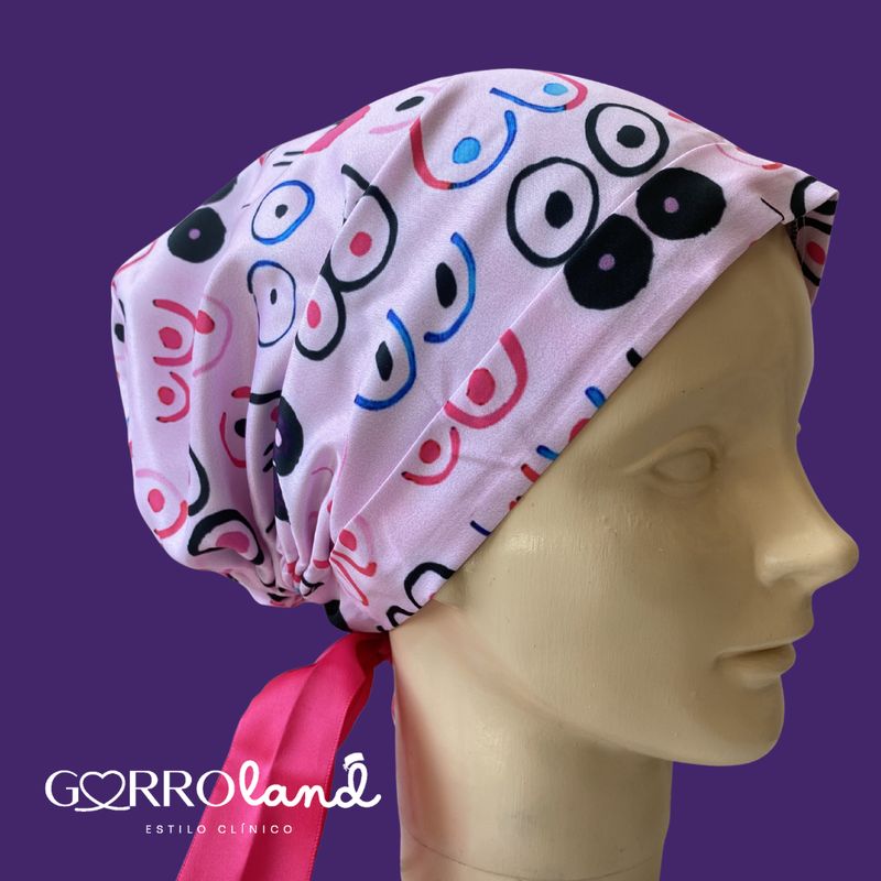 CÁNCER DE MAMA ROSA Y NEGRO