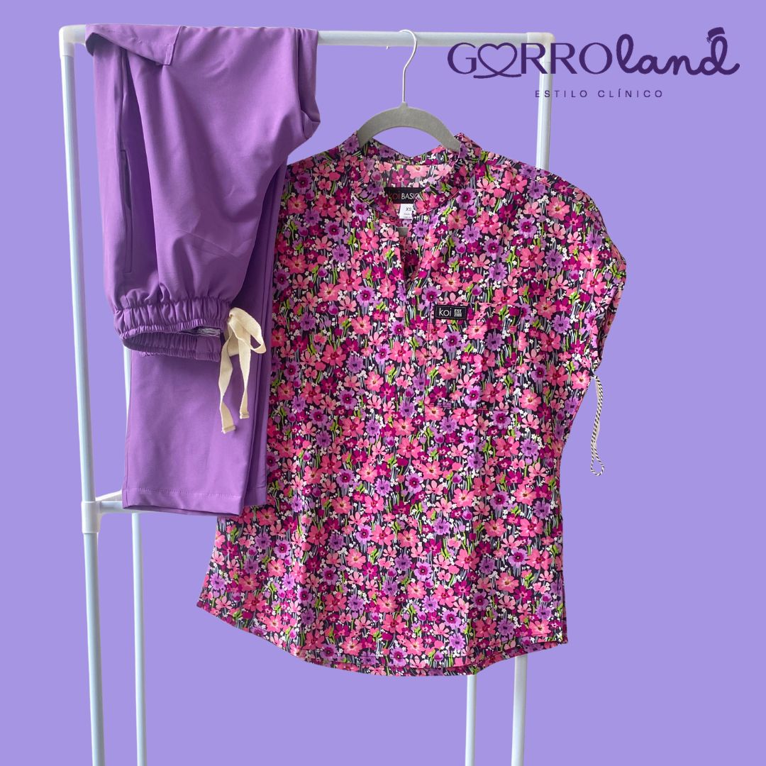 FLOREADO MORADO CON LILA