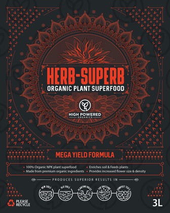 High Powered Organics HERB-SUPERB Mega Yield