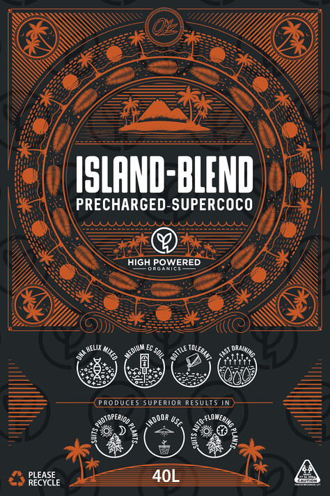 High Powered Organics Island Blend Precharged-Supercoco 40L