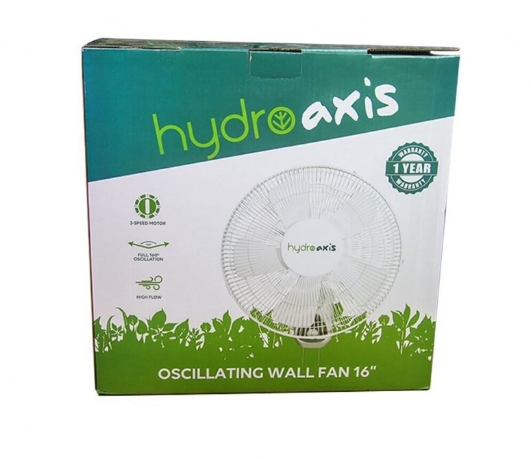 HydroAxis Oscillating Wall Fan  16"