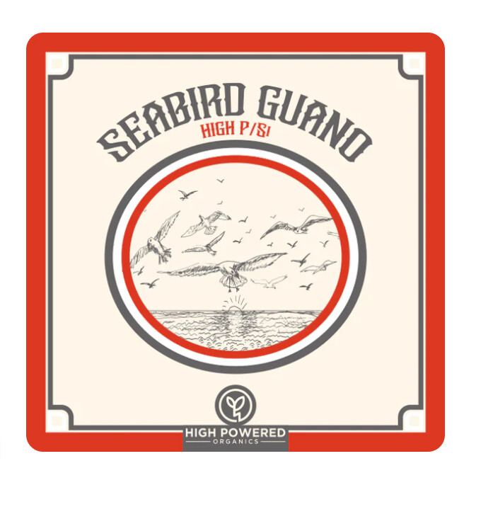 Seabird Guano High P/Si 1kg, Size: High Powered Organics Seabird Guano High P/Si 1kg