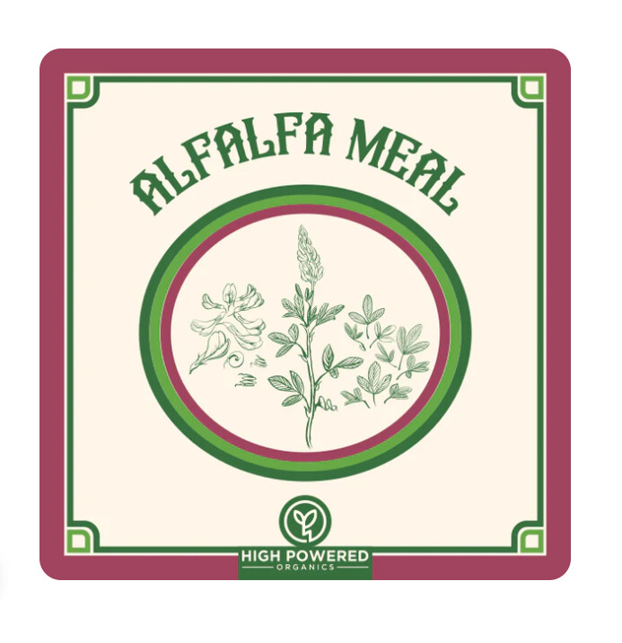 Alfalfa Meal, Size: High Powered Organics Alfalfa Meal 500g