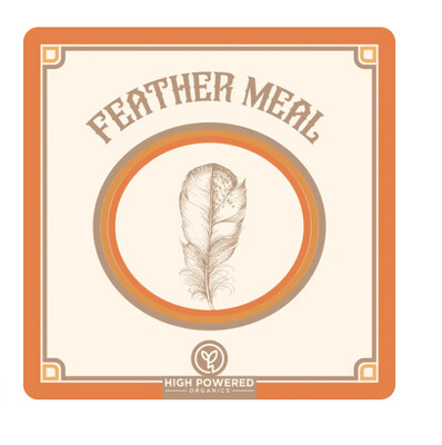 Feather Meal, Size: High Powered Organics Feather Meal 500g