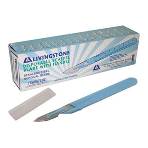 Livingstone Sterile Disposable Scalpels, Quantity: Single