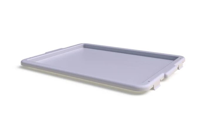 Stacking Totes (White), Size: Lid - One size fits all