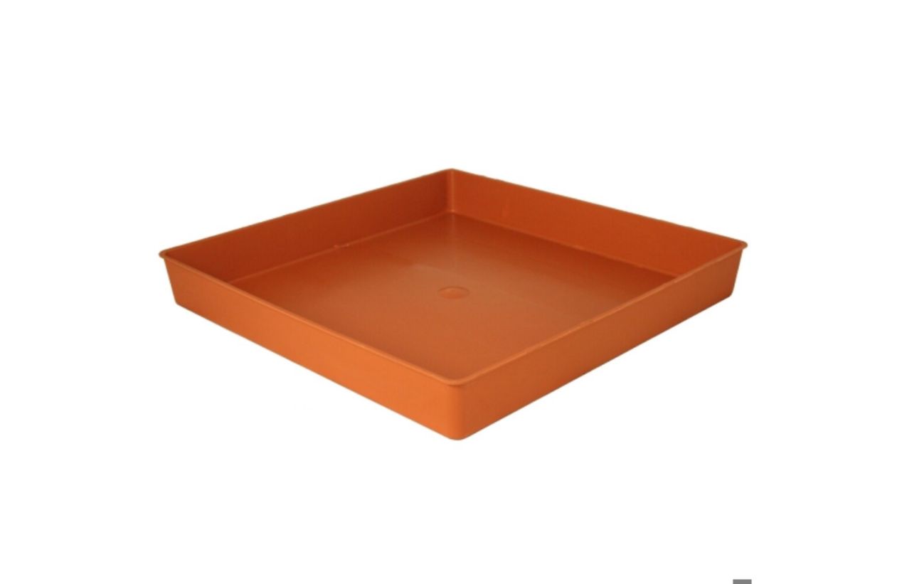 Square Saucers / Drip Trays, Size: 250mm Square Saucer