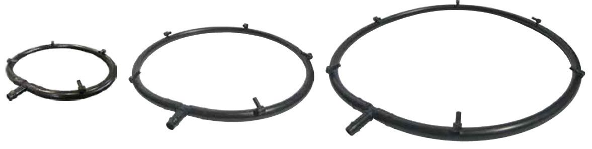Black Water Rings, Size: Small Water Ring