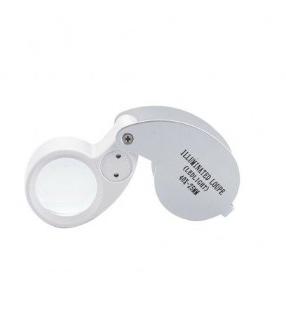 40x Metal Magnifier LED Loupe