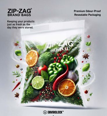 Zip Zag Clear Bags
