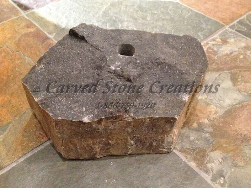 Bubbling Basalt Column Fountain, H6" x 8"

