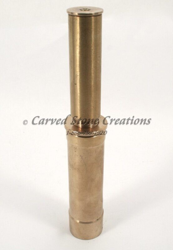 1″ Brass Double-Trumpet Water Film Fountain Nozzle.
