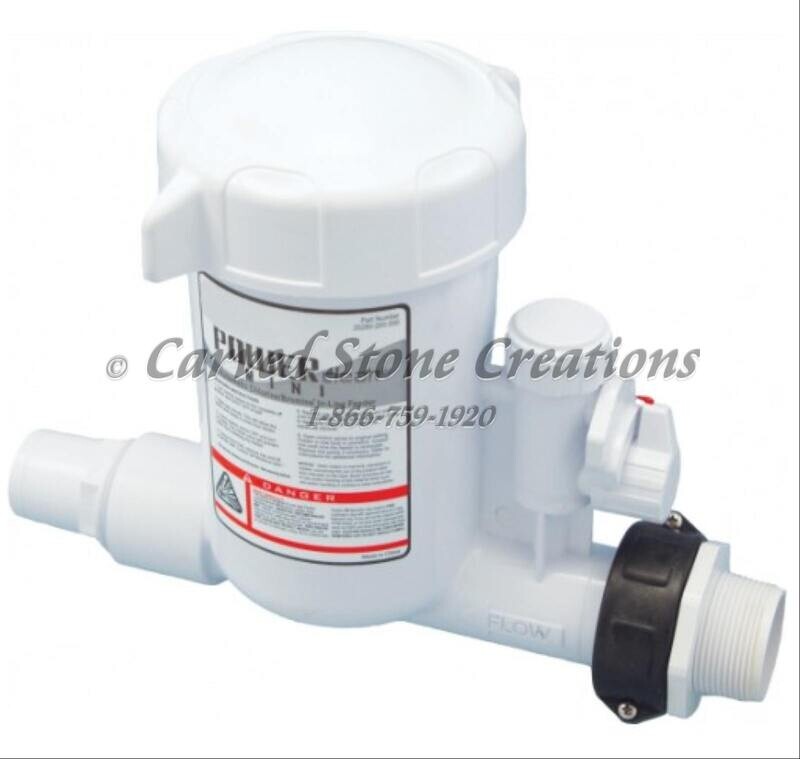 CMP PowerClean Mini In-Line Chlorinator, Cap. 5 x 3in tablets
