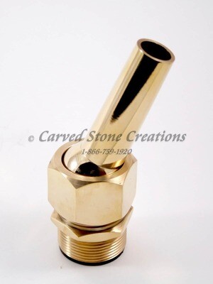 1 1/2″ Adjustable Brass Nozzle