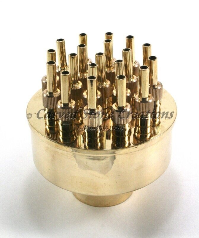 Female-Threaded Adjustable Brass 3-Layer Flower (Lily) Nozzle