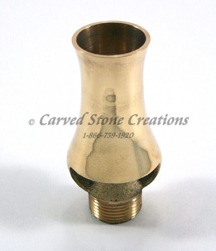 3/4″ Fixed Position Brass Serac (Frothy) Nozzle
