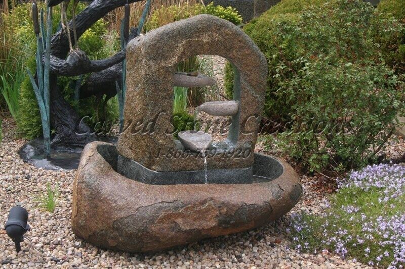 Cascading Hollow Boulder Fountain
