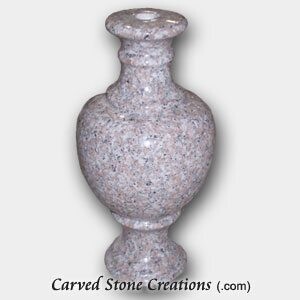Polished Urn Finial, Wild Rose

