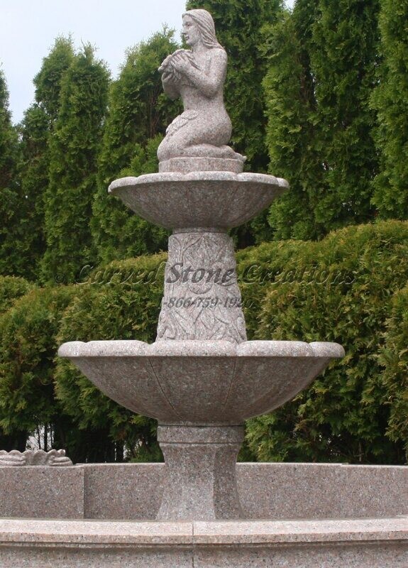 Girl With Flowers Fountain, Wild Rose
