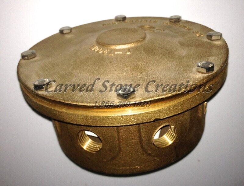 Brass UW Junction Box 4-Outlet 3/4&quot; Inlet UL Listed
