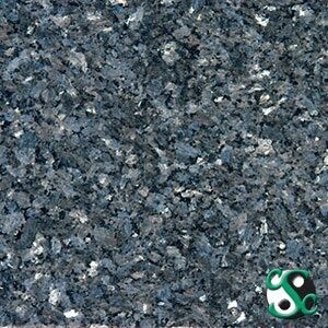 Blue Pearl Polished Granite Sample
