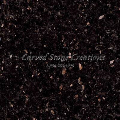 Black Galaxy Polished Granite Sample
