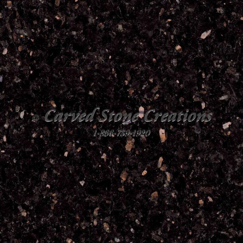 Black Galaxy Polished Granite Sample
