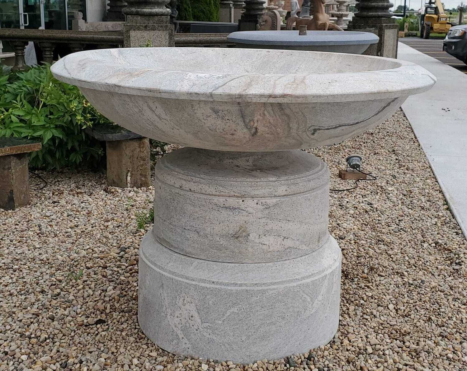 Wide Urn Fountain, D60″ x H44″, Cabo Sands Granite