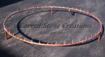 4FT Copper Spray Ring, 1-1/2" Dia with 100 x 1/4" Adjustable Nozzles