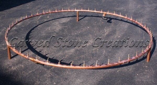 10FT Copper Spray Ring, 2" Dia with 50 x 3/8" Adjustable Brass N