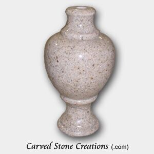 Polished Urn Finial, Giallo Fantasia

