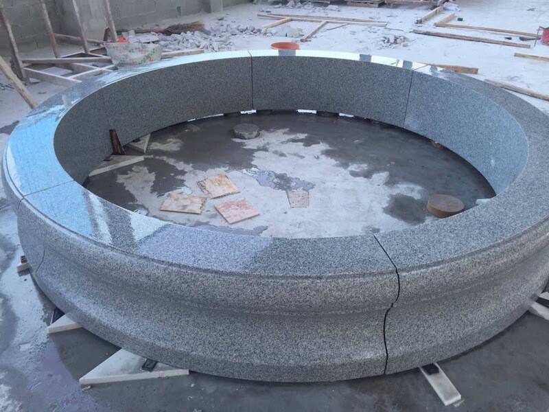 Constructed Fountain Catalina Granite side view