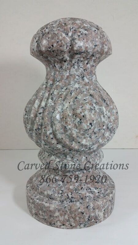 Acanthus Finial, Dia 5 5/8&quot; x H11 3/4&quot;, Wild Rose
