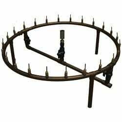3FT Copper Spray Ring with 30 x 3/8 Adjustable Nozzles
