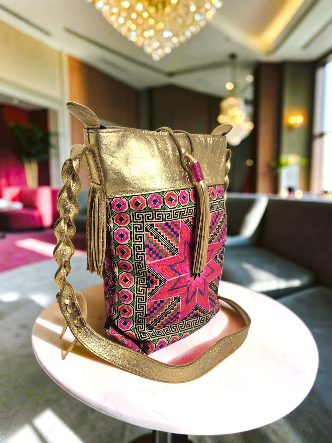 💝 Boho tapestry &amp; gold leather treasure 💝