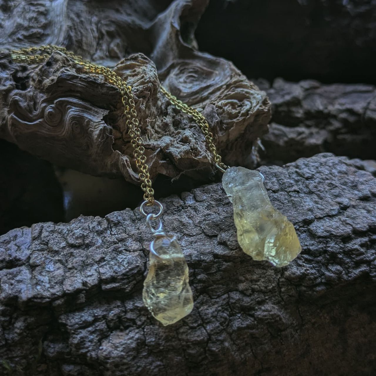 Naturkristall Kette Citrin