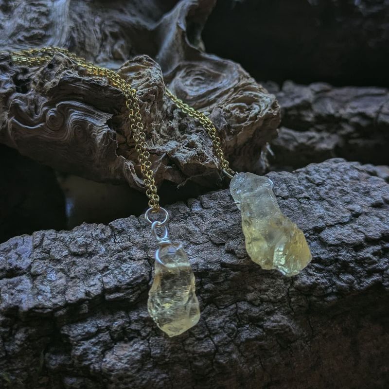 Naturkristall Kette Citrin