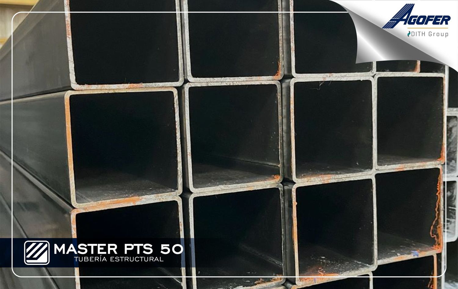 Tubo Estructural Grado C Cuadrado 100 x 100 x 6m (2.5mm) (Ref. TEP1025200061)