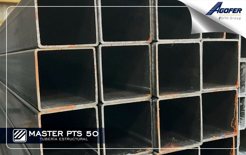 Tubo Estructural Grado C Cuadrado 100 x 100 x 6m (2.5mm) (Ref. TEP1025200061)