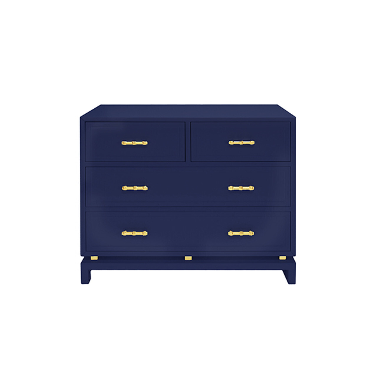 Royal Blue 4-Drawer Chest 42"