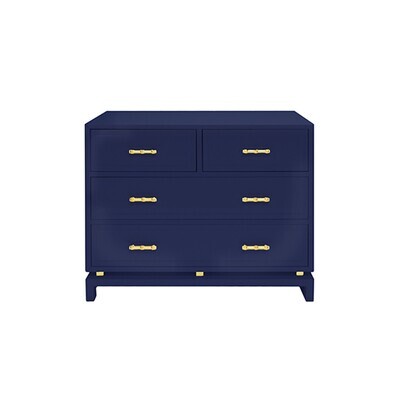 Royal Blue 4-Drawer Chest 42"