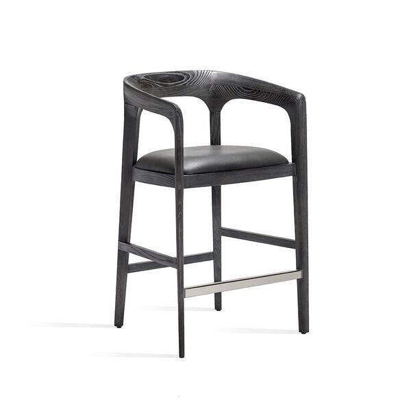 Grey Cerused Oak Counter Stool