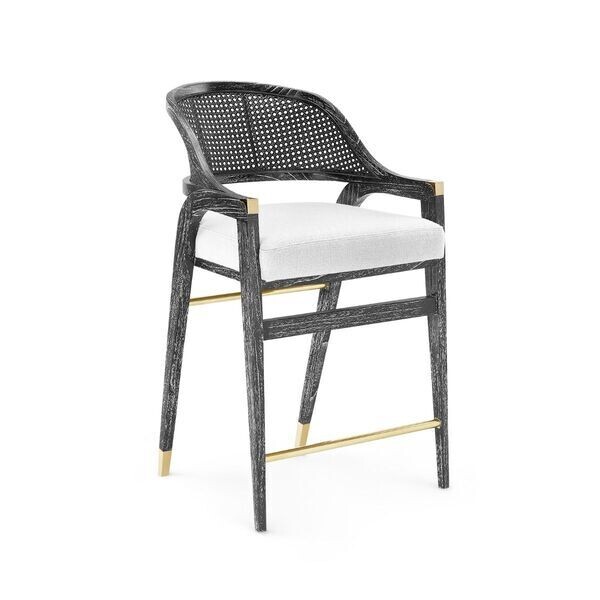 Cane Back Counter Stool
