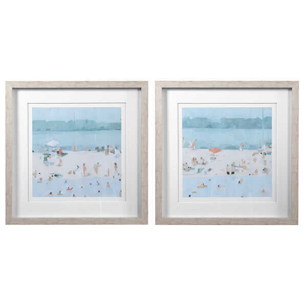 Set of 2 At the Beach Framed Prints