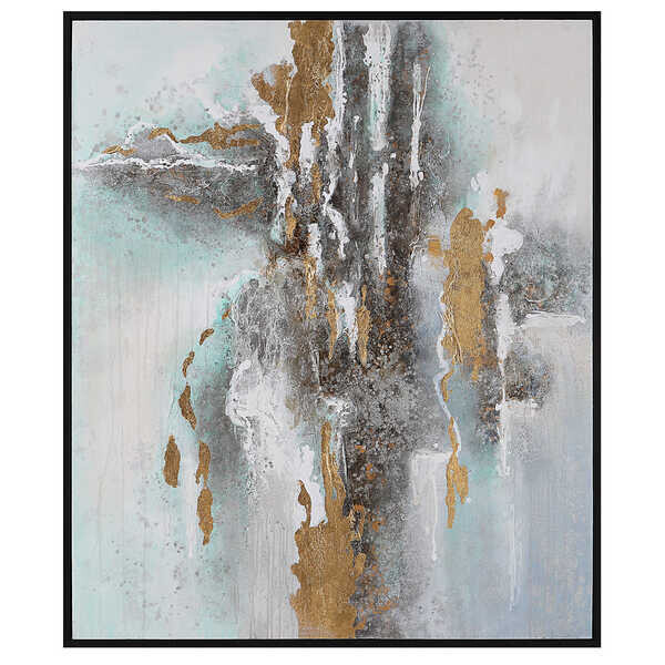 Gold & Silver Leaf Large Painting