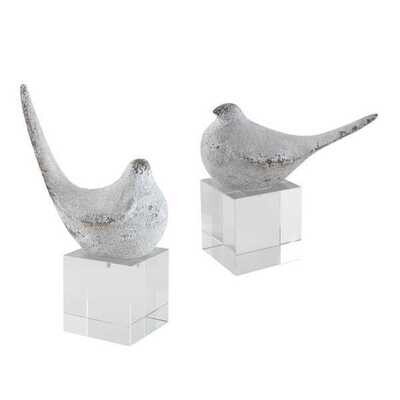 S/2 Sculptured Birds